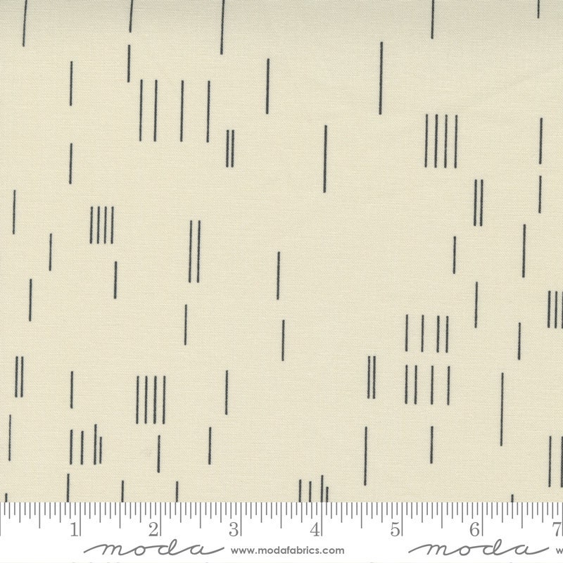 Modern Background More Strokes Eggshell Yardage 1564-17 by Zen Chic for Moda Fabrics