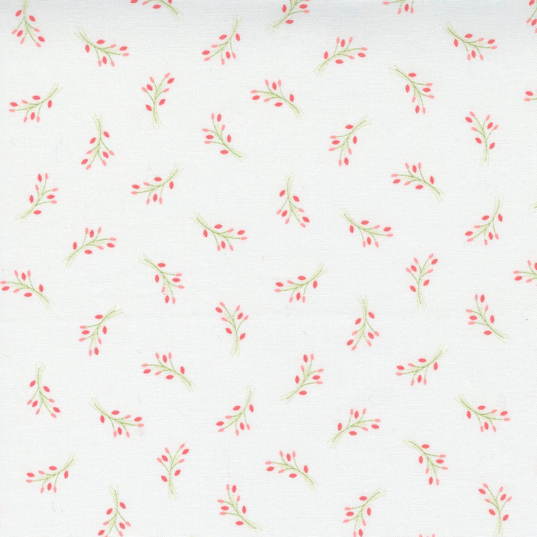 Beautiful Day Sprigs White - Multi Yardage 29134-21 by Corey Yoder for Moda Fabrics Sold by 1/2 Yard increments