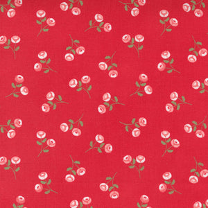 Beautiful Day Rosebuds Scarlet Yardage 29133-21 by Corey Yoder for Moda Fabrics Sold by 1/2 Yard increments