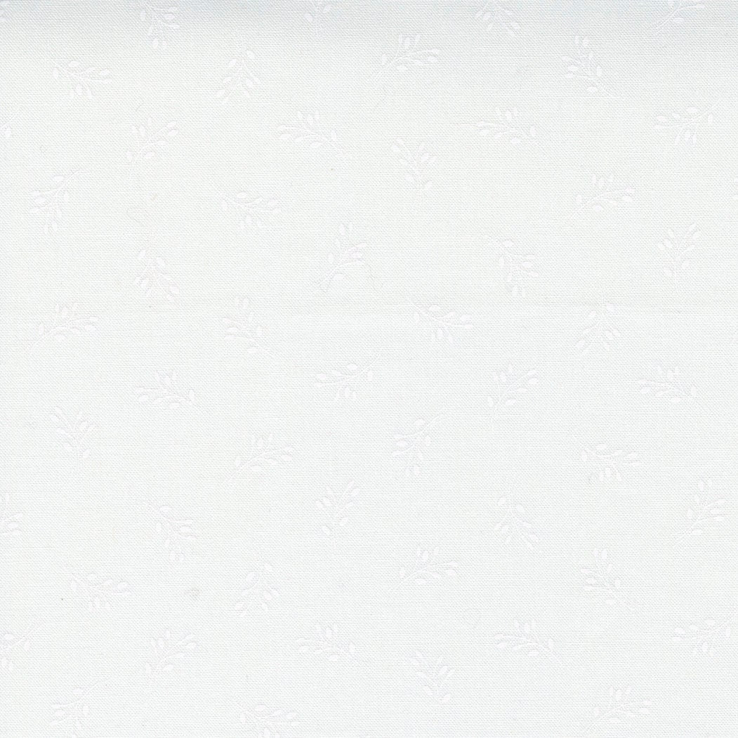 Beautiful Day Sprigs White on White Yardage 29134-11 by Corey Yoder for Moda Fabrics Sold by 1/2 Yard increments