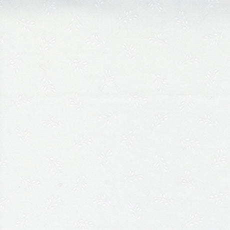 Beautiful Day Sprigs White on White Yardage 29134-11 by Corey Yoder for Moda Fabrics Sold by 1/2 Yard increments