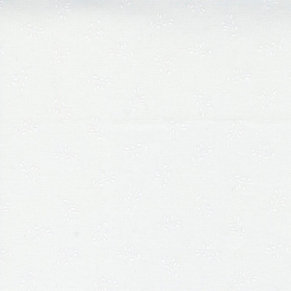 Beautiful Day Sprigs White on White Yardage 29134-11 by Corey Yoder for Moda Fabrics Sold by 1/2 Yard increments