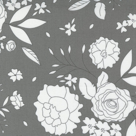 Beautiful Day Blooms Slate Yardage 29132-24 by Corey Yoder for Moda Fabrics Sold by 1/2 Yard increments