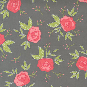 Beautiful Day Wild Rose Slate Yardage 29131-14 by Corey Yoder for Moda Fabrics Sold by 1/2 Yard increments