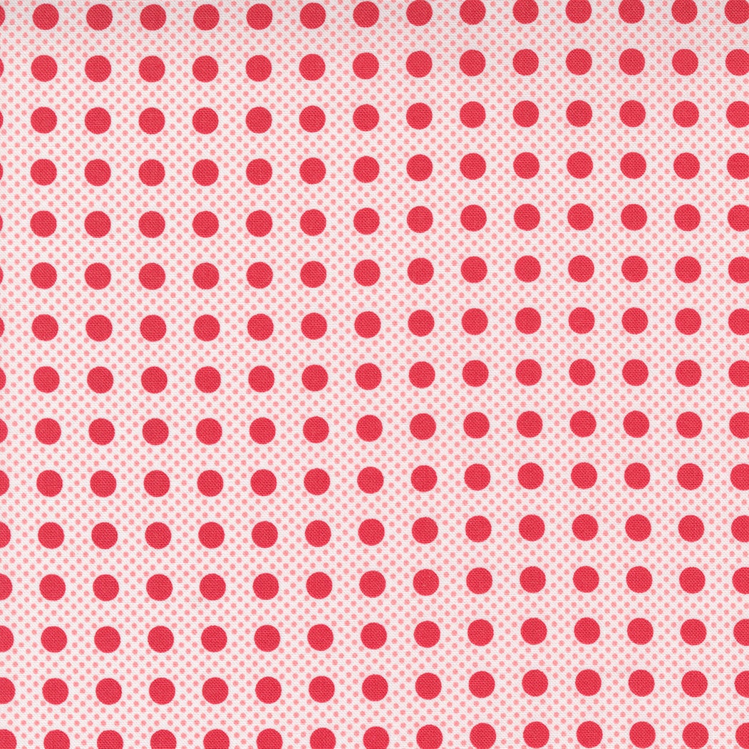 Beautiful Day Pin Dot Polka Scarlet Yardage 29137-21 by Corey Yoder for Moda Fabrics Sold by 1/2 Yard increments