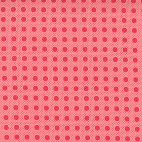 Beautiful Day Pin Dot Polka Tea Rose - Scarlet Yardage 29137-29 by Corey Yoder for Moda Fabrics Sold by 1/2 Yard increments