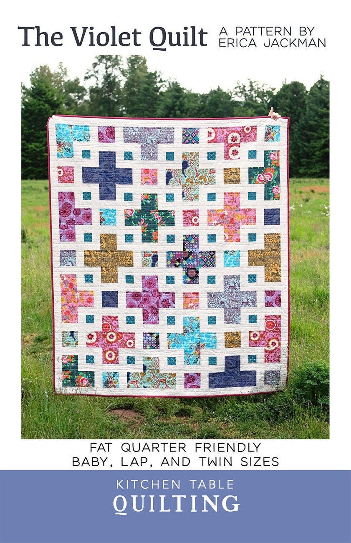 The Violet Quilt Pattern KTQ126  by Kitchen Table Quilting (baby, lap and twin sizes)