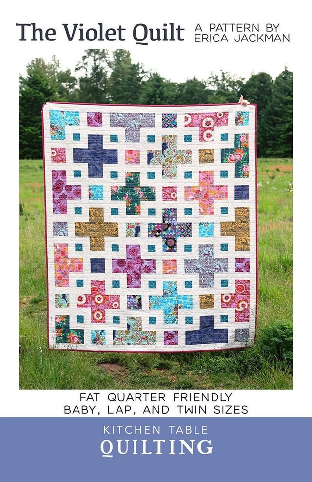 The Violet Quilt Pattern KTQ126  by Kitchen Table Quilting (baby, lap and twin sizes)
