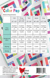 Color Pop Quilt Pattern Jelly Roll Friendly, Paper Pattern only CCS180 by Allison Harris for Cluck Cluck Sew