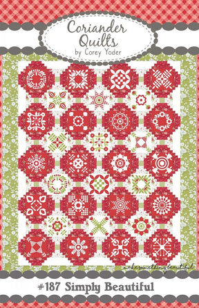 Simply Beautiful Quilt Pattern CQ187 74 x 90