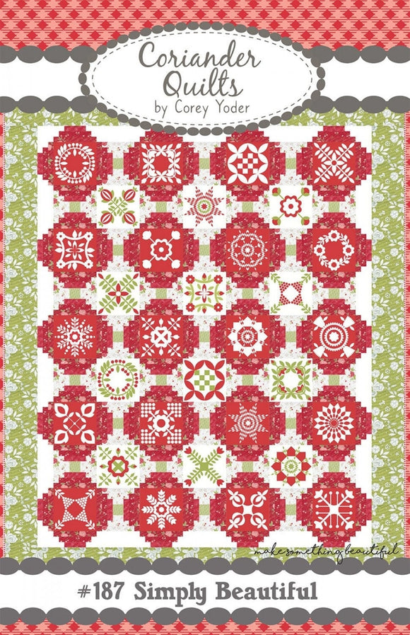 Simply Beautiful Quilt Pattern CQ187 74 x 90