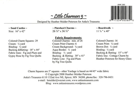 Little Charmers 5,  ANK285 by Heather Peterson for Anka's Treasures