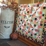 Pinwheels Over Patchwork Quilt Pattern by Carried Away Quilting CAQ-002, Finished Size 40" x 40"