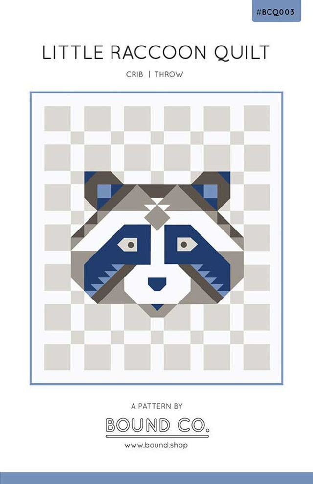 Little Raccoon Quilt Pattern BCQ003 by Bound Co.