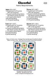 Cheerful Quilt Pattern by A Bright Corner Quilts ABC-320,  Multiple Sizes