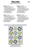 Cheerful Quilt Pattern by A Bright Corner Quilts ABC-320,  Multiple Sizes