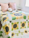 Sunflower Farms Quilt Pattern by Heather Briggs for My Sew Quilty Life, Finished Size 100" x 100"