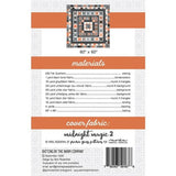 Midnight Medallion Printed Quilt Pattern by April Rosenthal for Prairie Grass Patterns Finished Size 60" x 60"