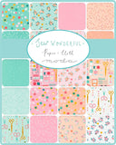Sew Wonderful Cut It Out Soft Aqua Yardage 25112-17 by Paper and Cloth Sold by 1/2 Yard Increments
