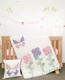 Amity's Garden Quilt and Cushion Pattern #TR023 Printed Pattern by Tied with a Ribbon
