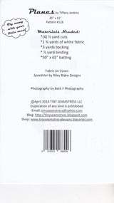 Planes Quilt Pattern -  Printed Pattern By Tiffany Jenkins Finished Size 45 x 61 inches
