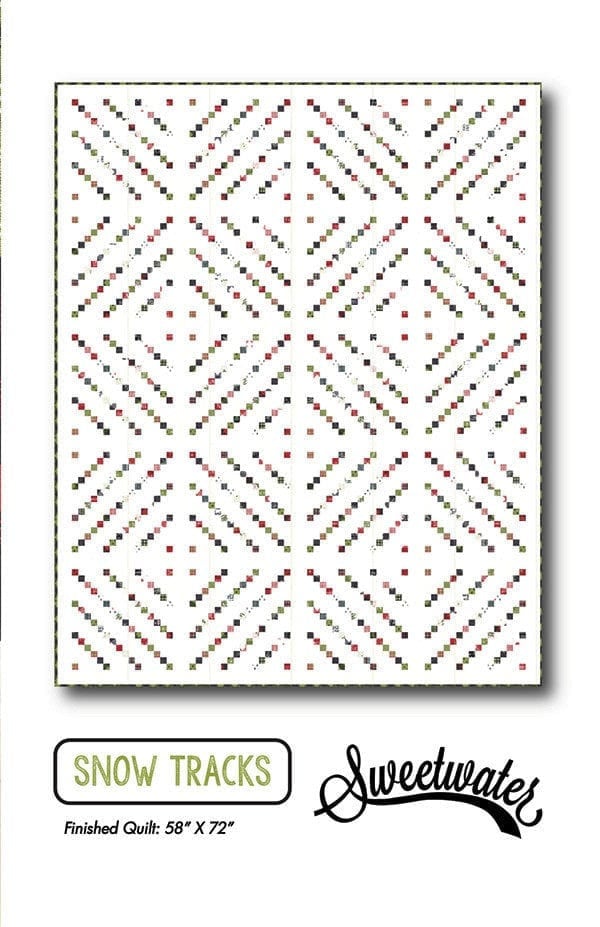 Snow Tracks P269 Sweetwater pattern Finished Size 62 x 80 inches