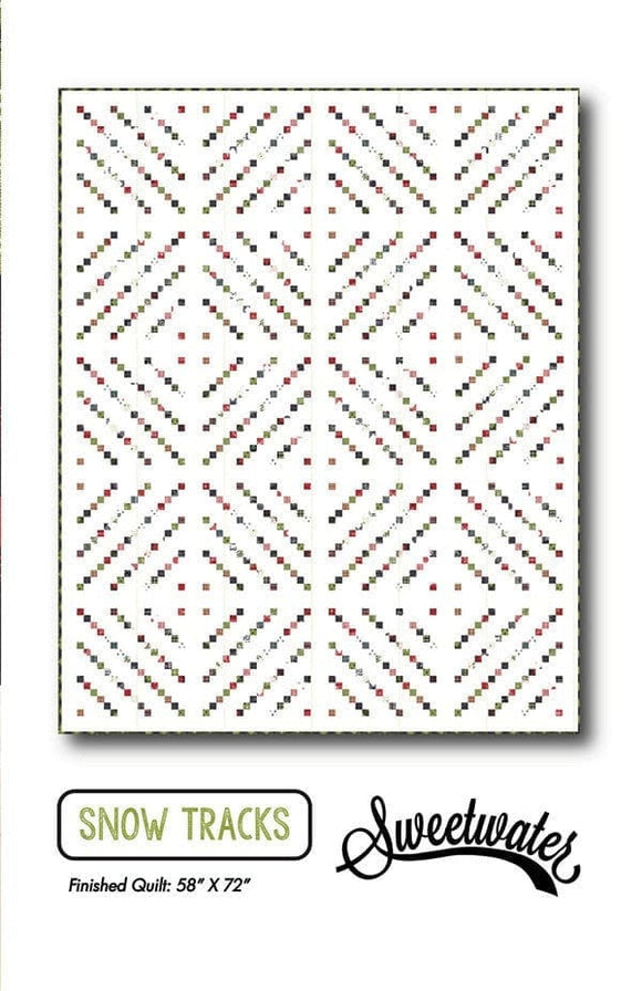 Snow Tracks P269 Sweetwater pattern Finished Size 62 x 80 inches