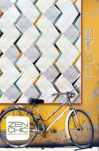 Pure - Printed PATTERN only By Zen Chic Quilt size is 81 inches x 81 inches