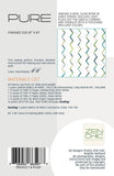 Pure - Printed PATTERN only By Zen Chic Quilt size is 81 inches x 81 inches
