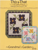 Little Scraps Grandma's Garden Kit by This & That includes fabric for the top, binding and pattern, featuring Love Note Fabric by Moda