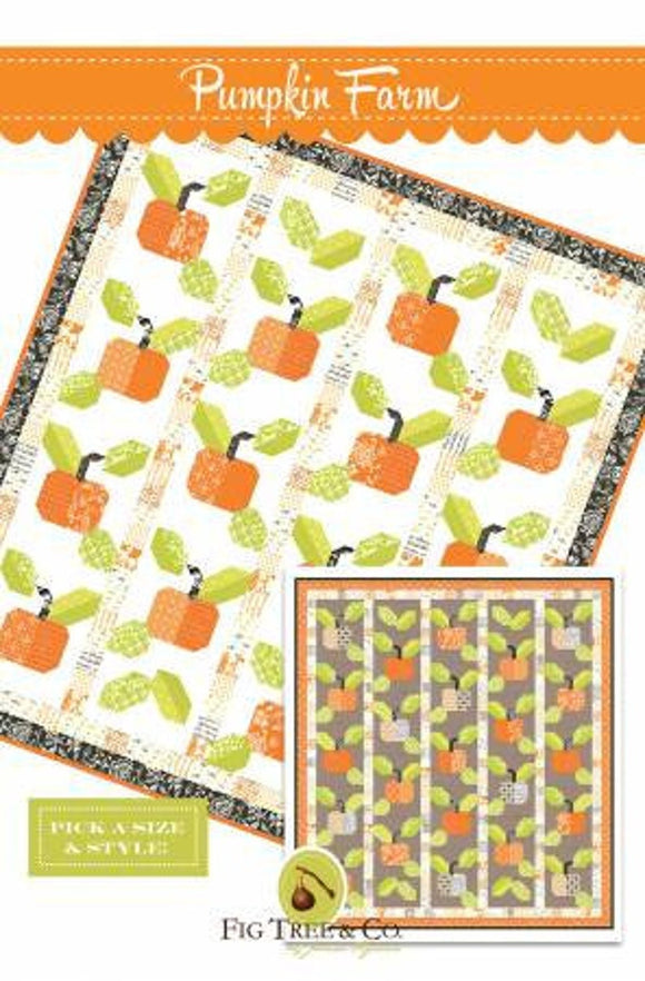 Pumpkin Farm Quilt  pattern only FTQ1751 by Fig Tree Quilts