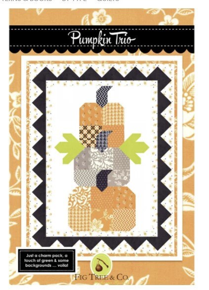 Pumpkin Trio Quilt  pattern only FTQ1515 by Fig Tree Quilts