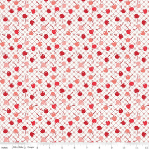 Cook Book Cherries Red C11758-Red  by Lori Holt for Riley Blake