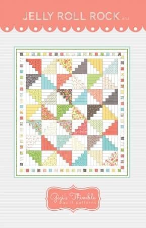 Jelly Roll Rock Quilt pattern by Gigi's Thimble GT 735 in 2 sizes