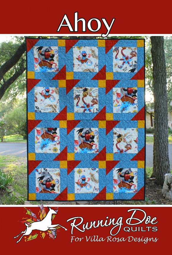 Ahoy Printed Quilt Pattern by Villa Rosa Designs  48 x 64