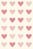 Printworks Flirt Unbleached Red Moda 55577 12P Packaged Panel Heart quilt Panel 36" x 54"