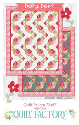 Posy Pops Quilt Pattern QF-2109 by Deb Grogan Finished Size 72" x 87"