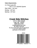 Charming Ever After # CSS313 From Creek Side Stitches, precut friendly