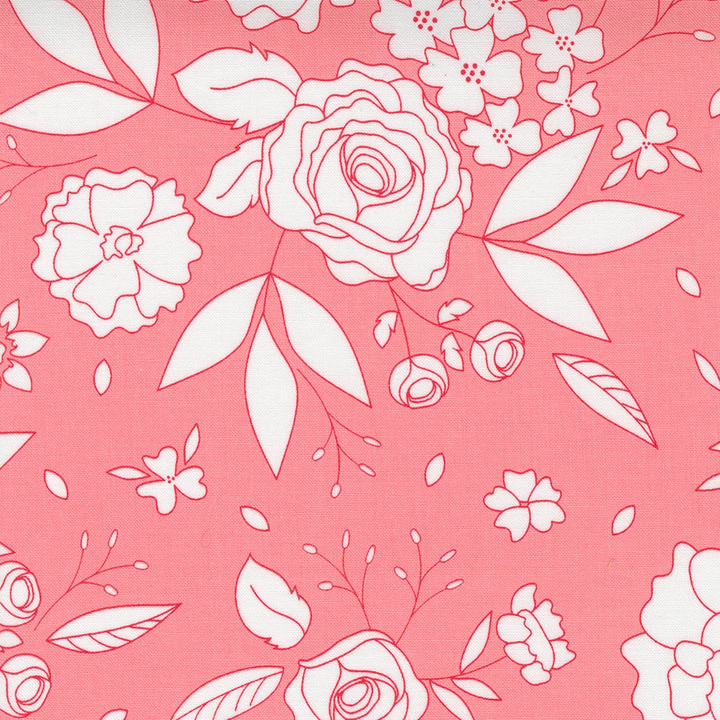 Beautiful Day Blooms Tea Rose Yardage 29132-29 by Corey Yoder for Moda Fabrics Sold by 1/2 Yard increments