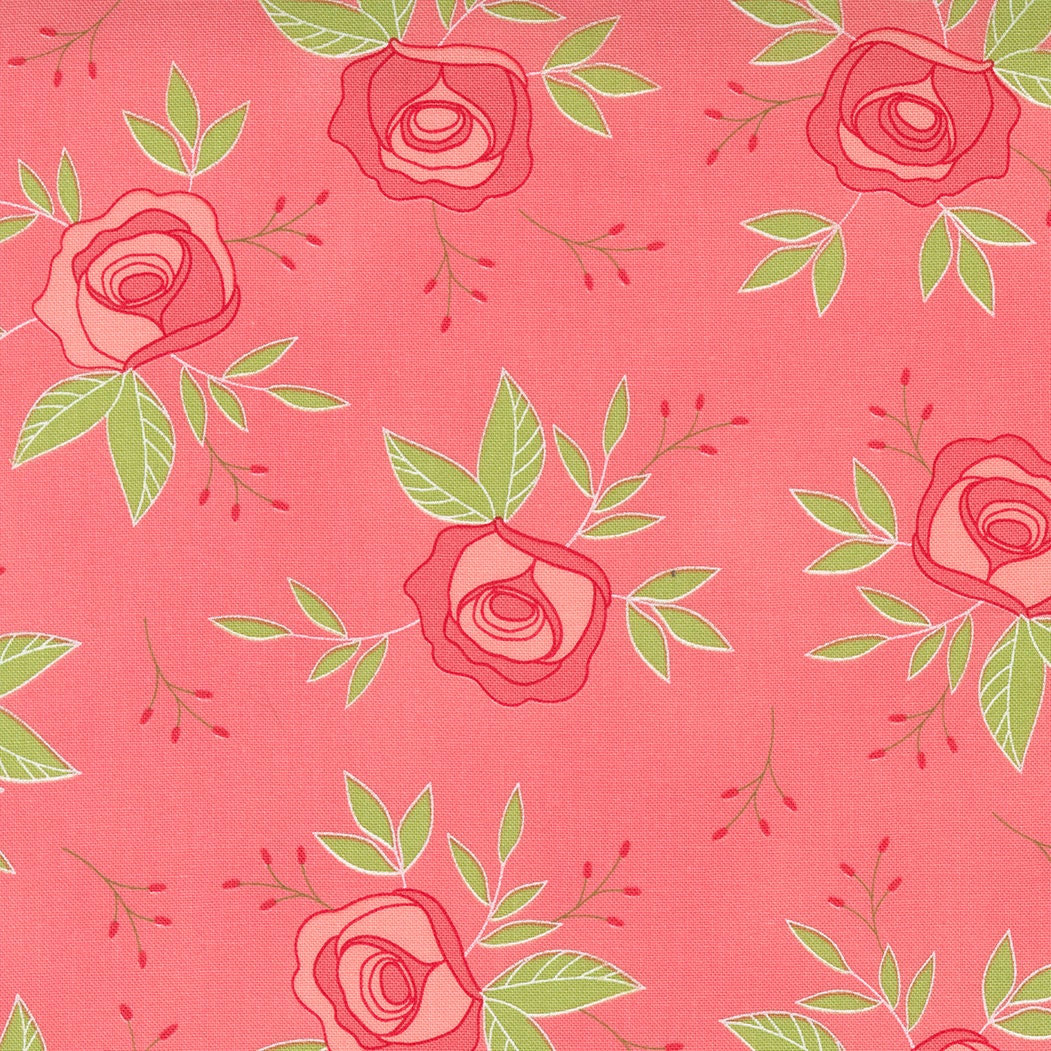 Beautiful Day Wild Rose Tea Rose Yardage 29131-19 by Corey Yoder for Moda Fabrics Sold by 1/2 Yard increments