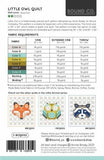 Little Owl Quilt Pattern BCQ002 by Bound Co.