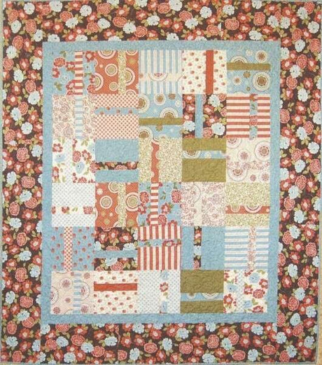 A Piece of Cake Quilt Pattern Thimble Blossoms  TBl120 Finished Size 63" x 71"