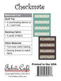 Checkmate Mini Quilt Pattern by Fabric Cafe Bin MP