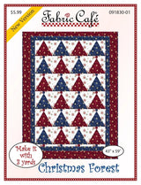 Christmas Forest Mini Quilt Pattern by Fabric Cafe Bin MP