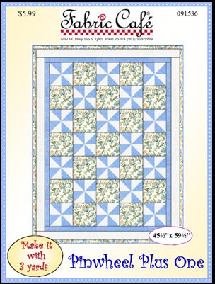 Pinwheel Plus One Mini Quilt Pattern by Fabric Cafe #091536 Bin MP
