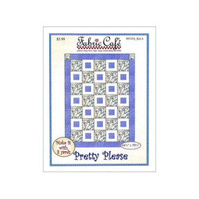 Pretty Please Mini Quilt Pattern by Fabric Cafe #091524 Bin MP