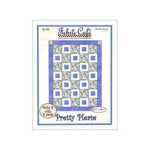 Pretty Please Mini Quilt Pattern by Fabric Cafe #091524 Bin MP