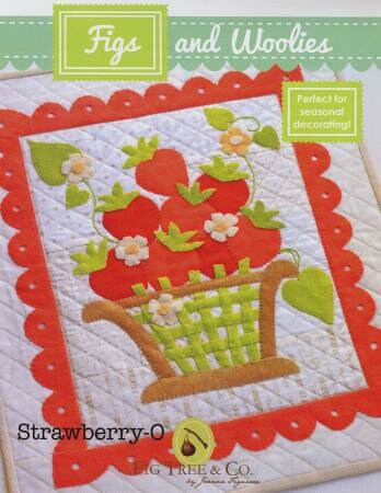 Strawberry-O Figs and Woolies by Fig Tree & Co. FTQ103W Bin MP