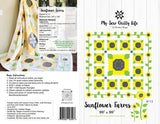 Sunflower Farms Quilt Pattern by Heather Briggs for My Sew Quilty Life, Finished Size 100" x 100"