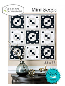 Mini Scope quilt pattern by Sew Kind of Wonderful SKW505  33in x 33in